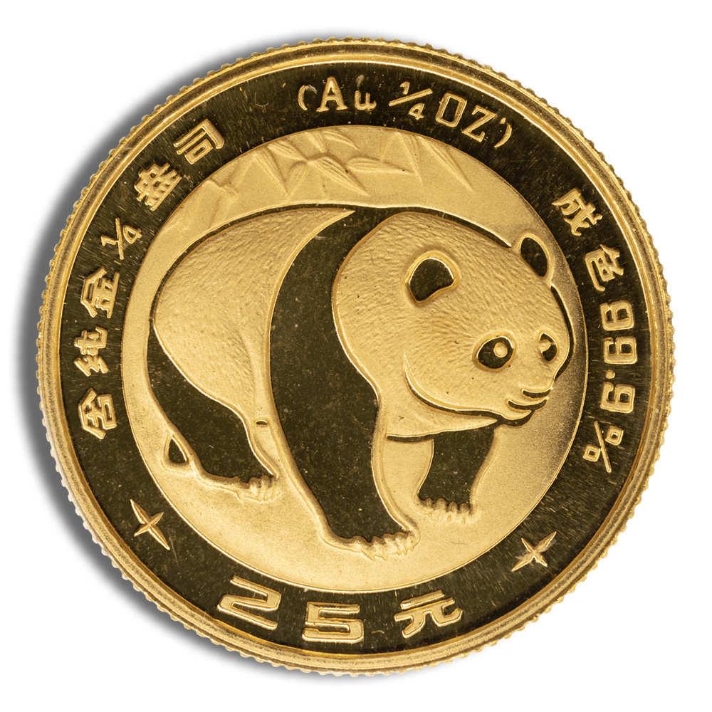 1/4 oz China Gold Panda - BU - Unsealed (Year Varies)