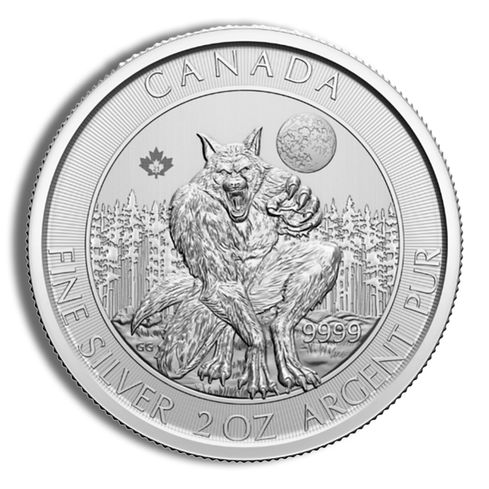 2021 2 oz Canada Silver Werewolf