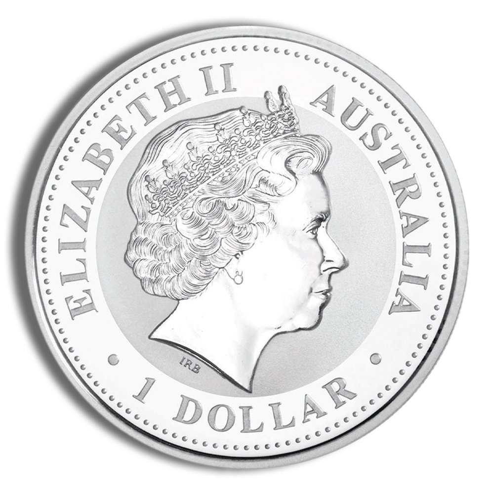 2007 1 oz Australia Silver Lunar Pig BU - Series I