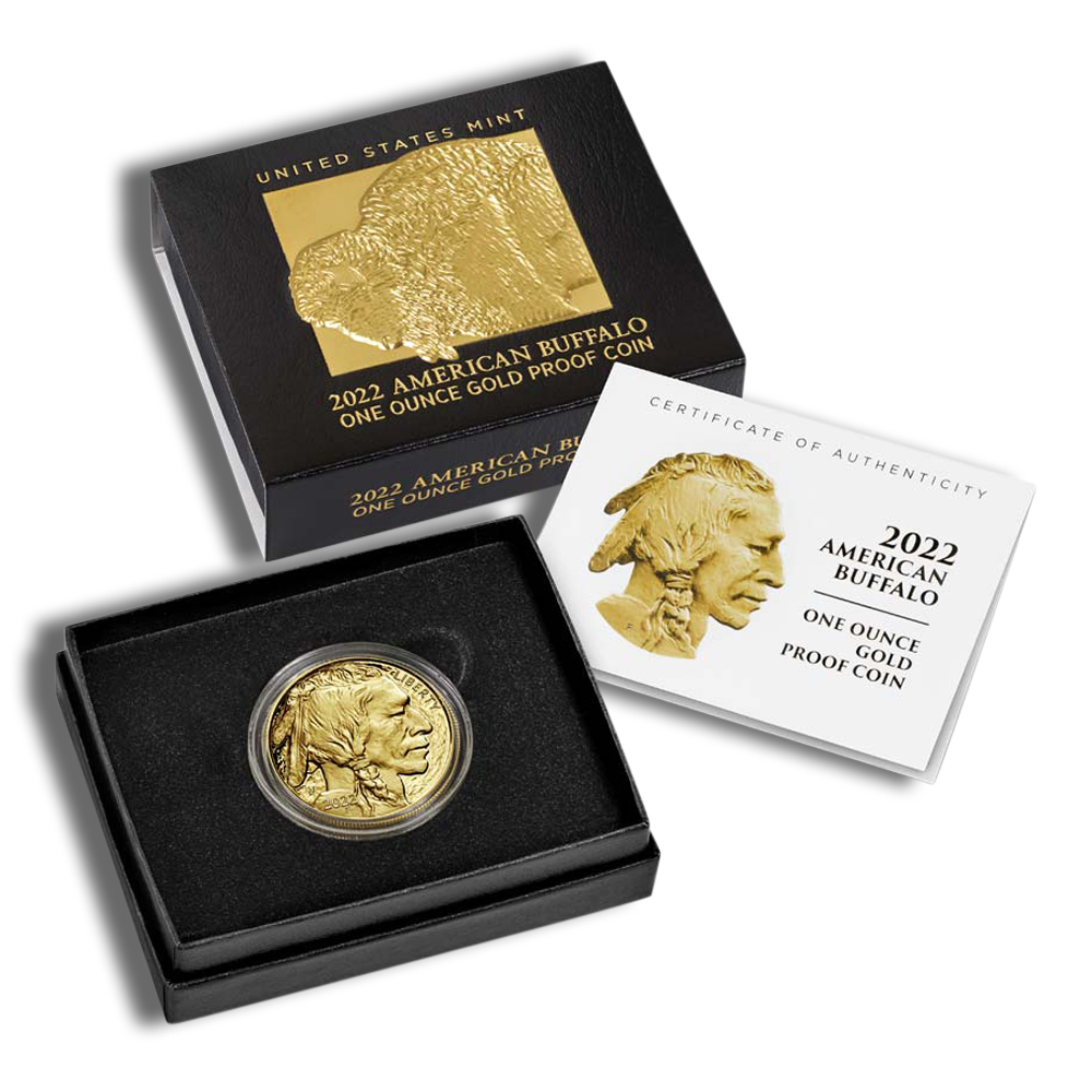 2022-W 1 oz Proof Gold Buffalo (w/Box & COA)