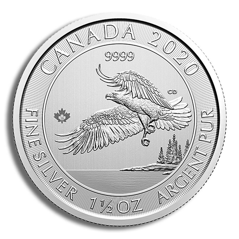 2020 1.5 oz Canadian North American Bald Eagle Silver Coin