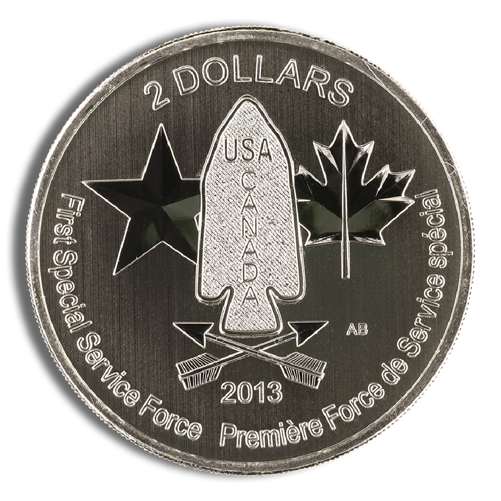 2013 3/4 oz Canada Silver Devil's Brigade