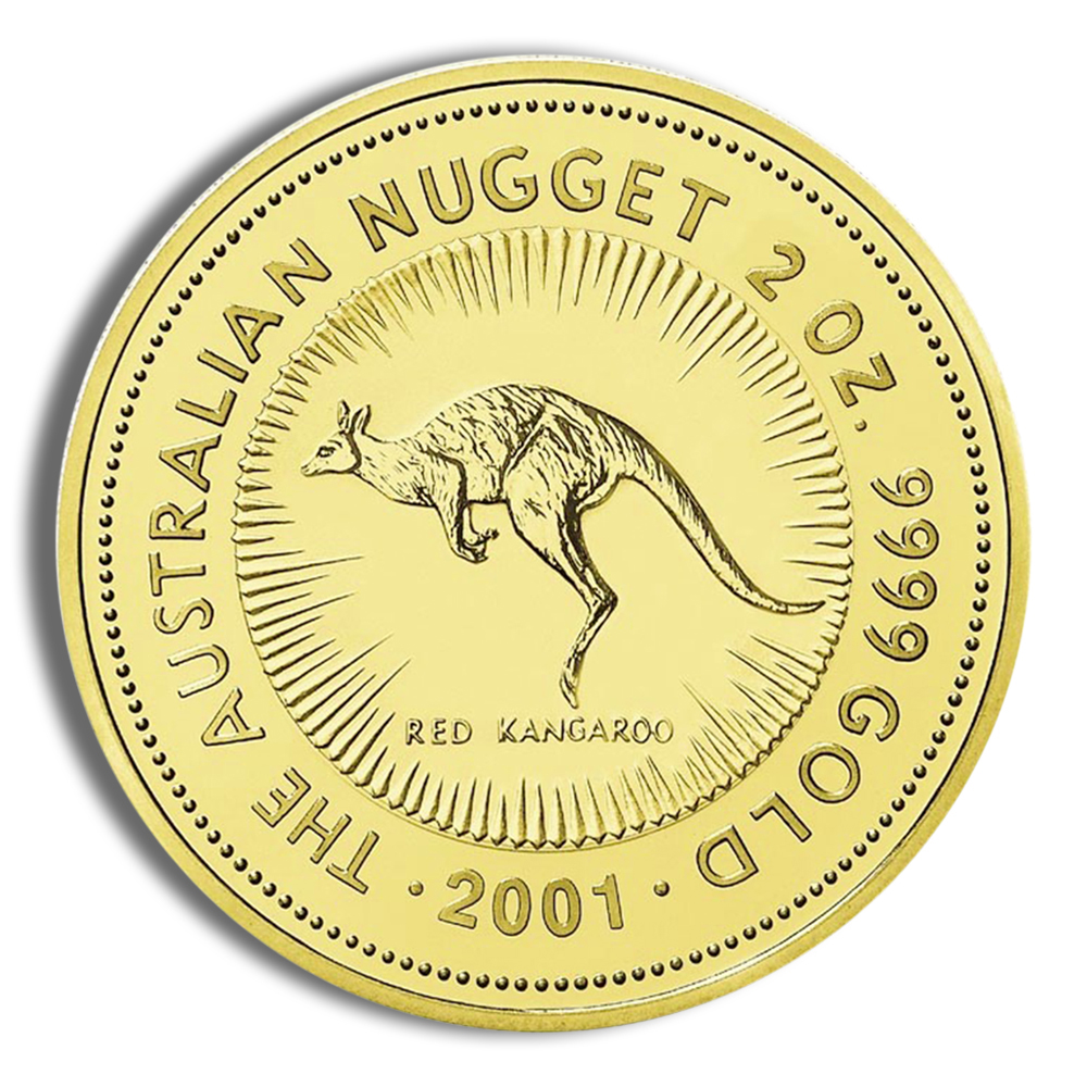 2001 2 oz Australia Gold Nugget - BU