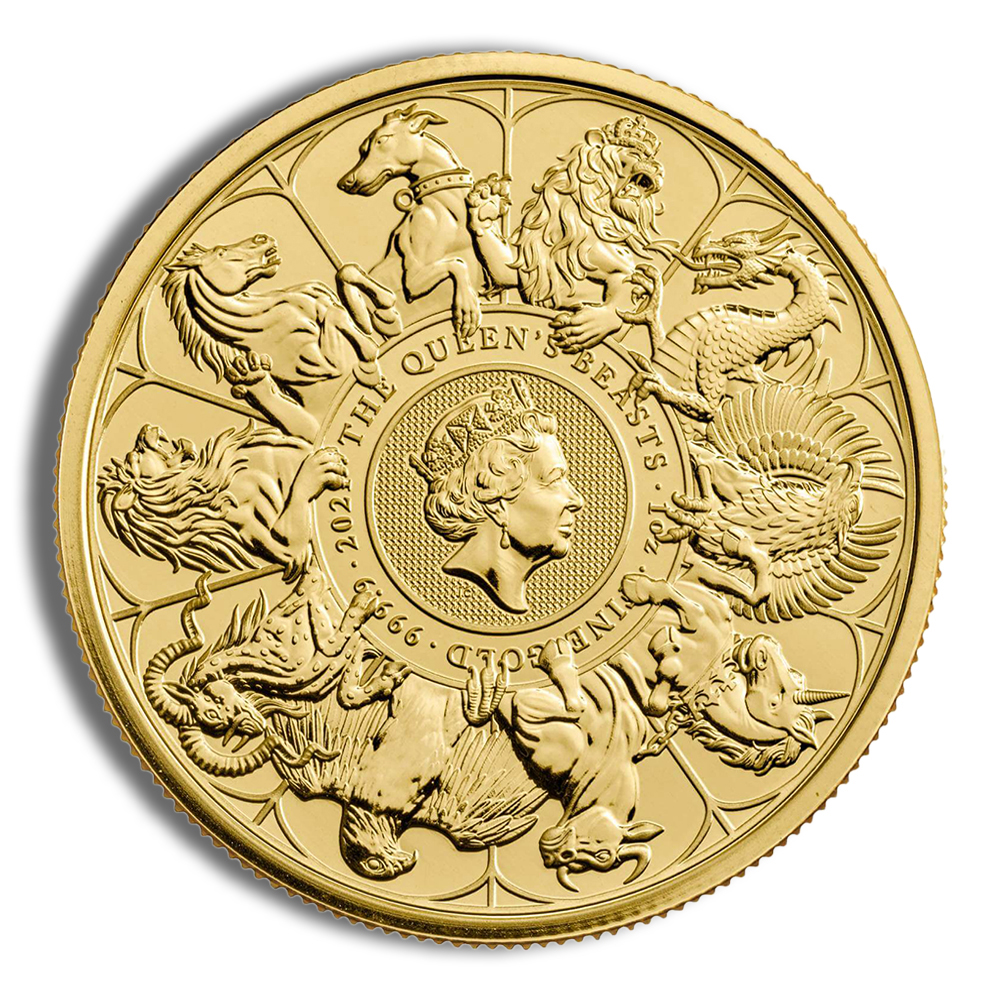 2021 1 oz Great Britain Queen's Beast Gold Coin - Completer