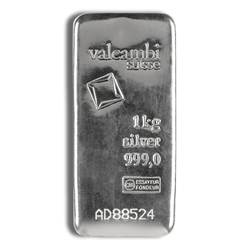 1 Kilo Silver Bar - Valcambi