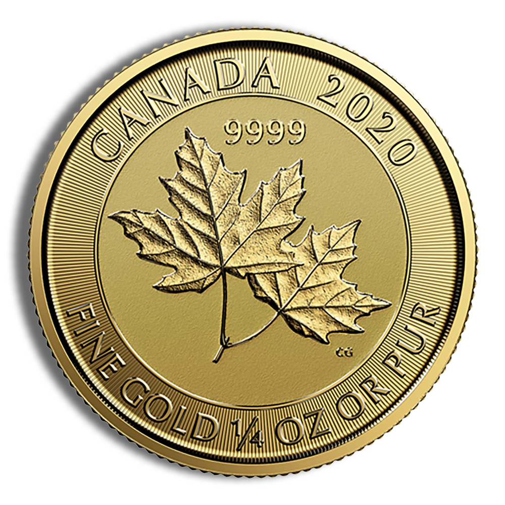 1/4 oz Gold Twin Maple Leaf (Year Varies)