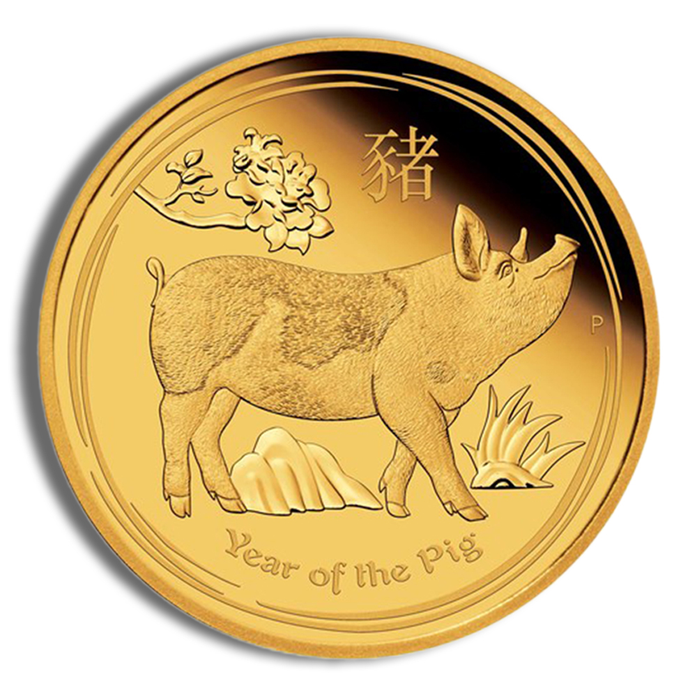 1996 1/4 oz Australia Gold Lunar Rat BU - Series I