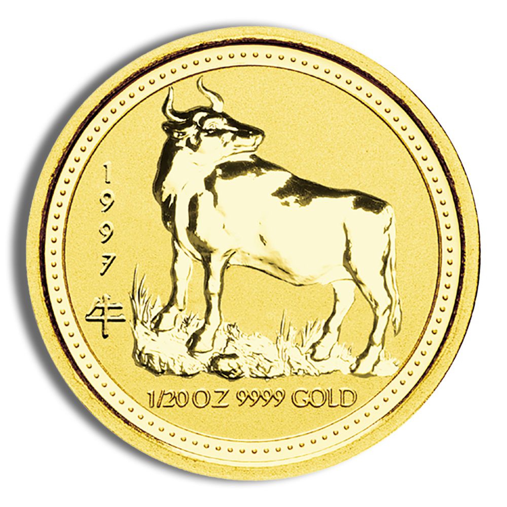 1997 1/4 oz Australia Gold Lunar Ox BU - Series I