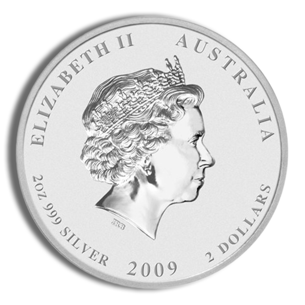 2009 1/2 oz Australia Silver Lunar Ox BU - Series II