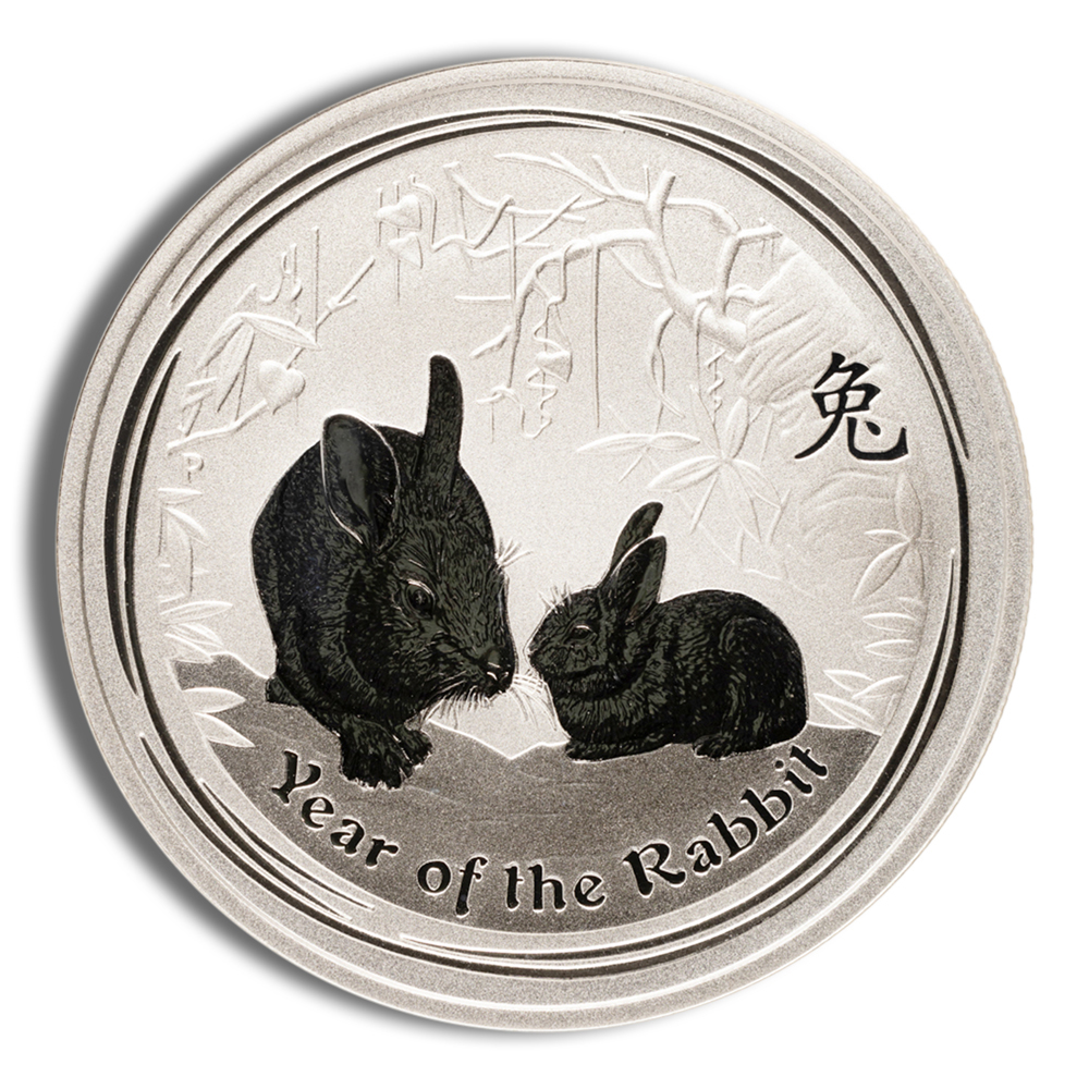 2011 1/2 oz Australia Silver Lunar Rabbit BU - Series II