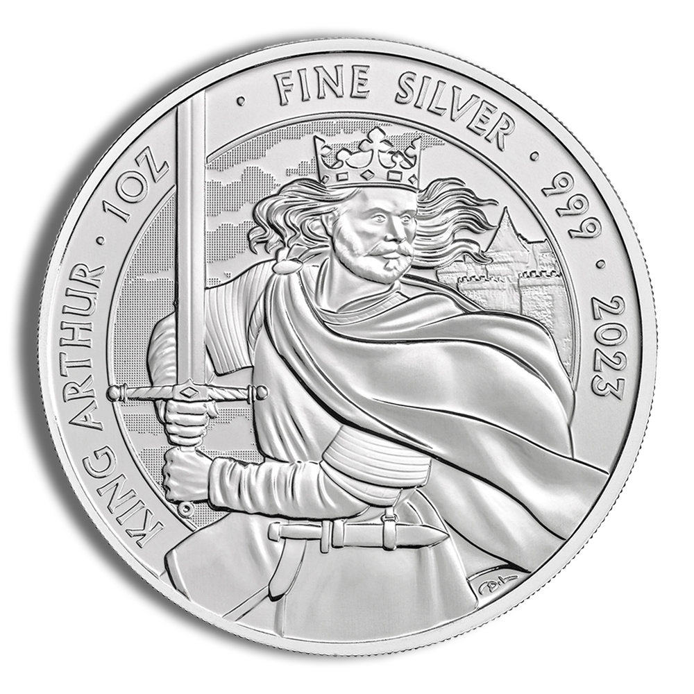 2023 1 oz Silver Great Britain King Arthur BU