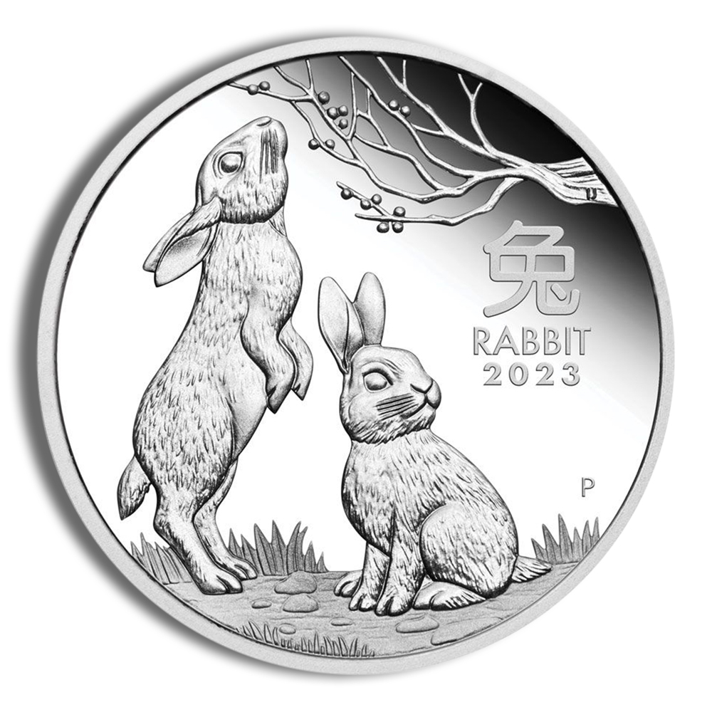 2023 1/2 oz Silver Australia Year of the Rabbit Proof