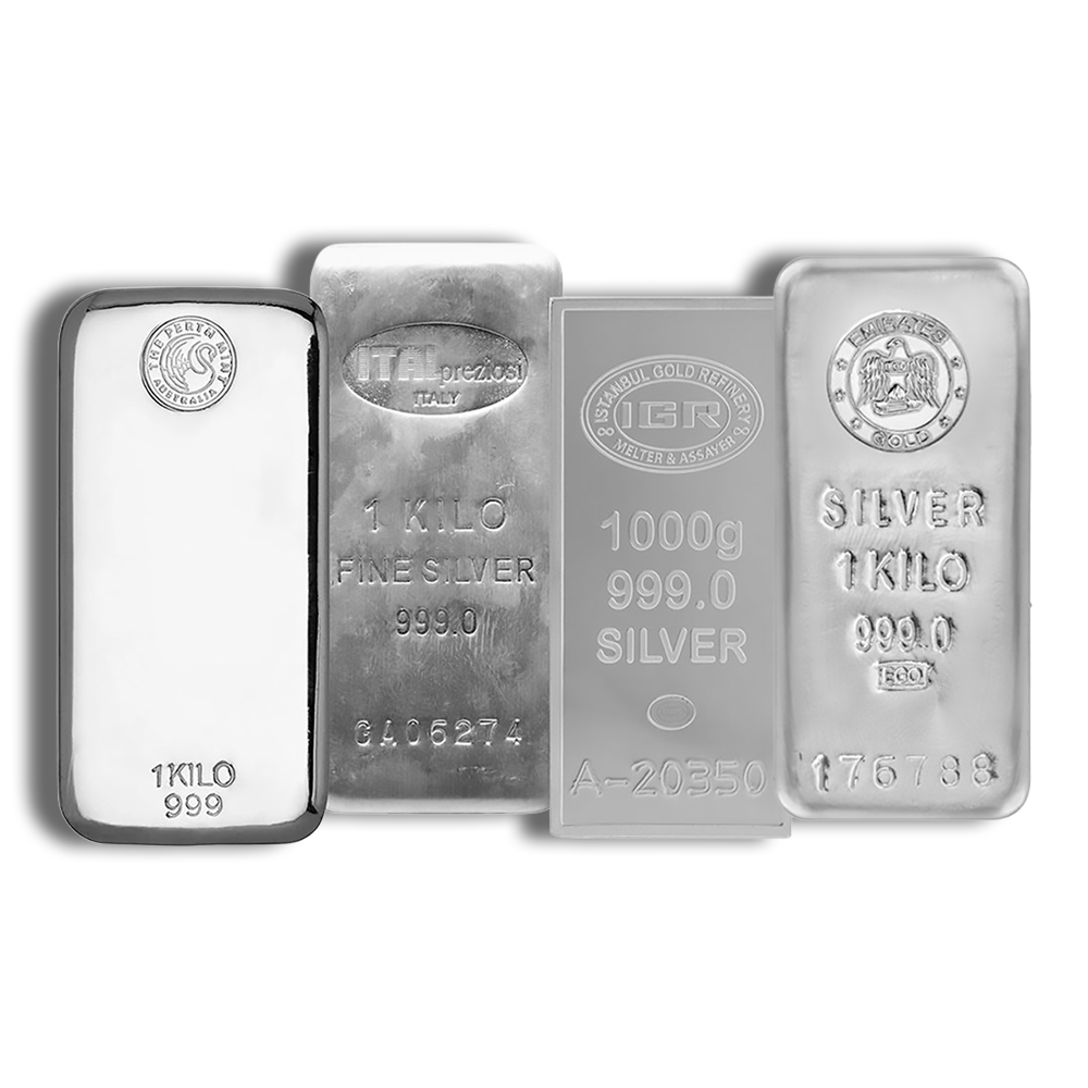 1 Kilo Silver Bar - Design Varies (IRA Eligible)