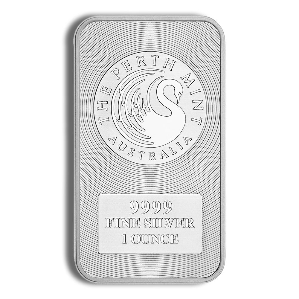 1 oz Silver Bar - Perth Mint - Kangaroo