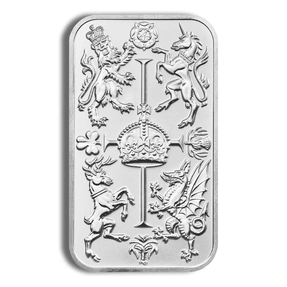 1 oz Silver Bar - The Royal Celebration