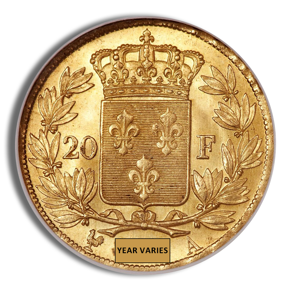 France Gold 20 Francs - Louis XVIII (1816-1824)