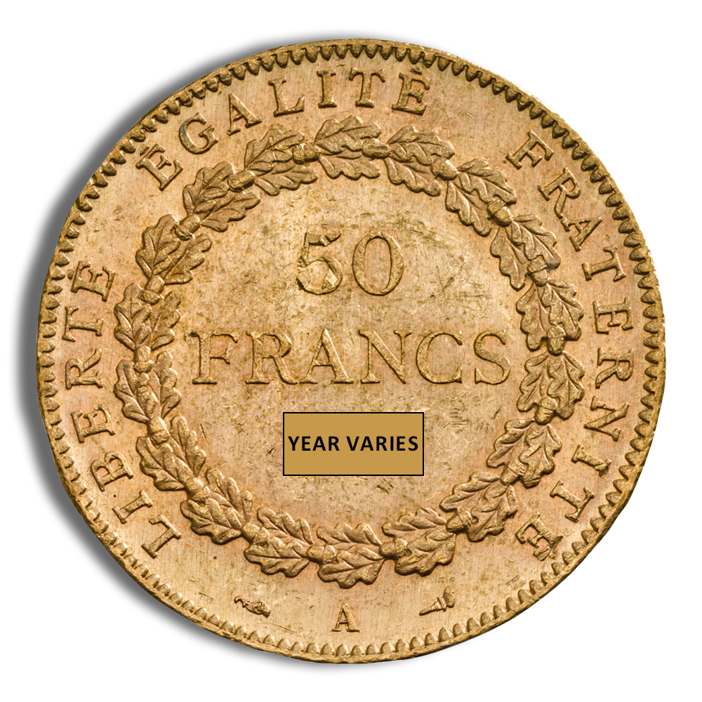 France Gold 50 Francs - Angel (1878-1904)