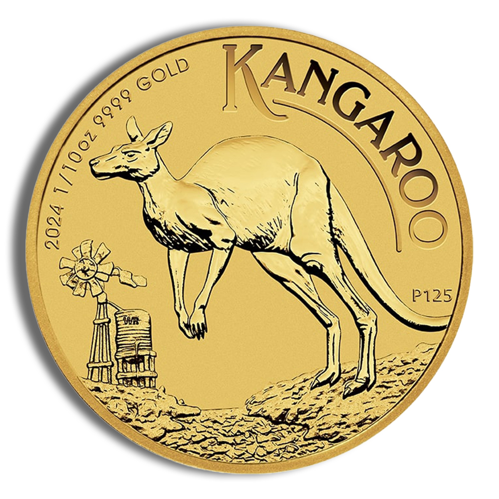 2024 1/10 oz Australian Kangaroo Gold Coin