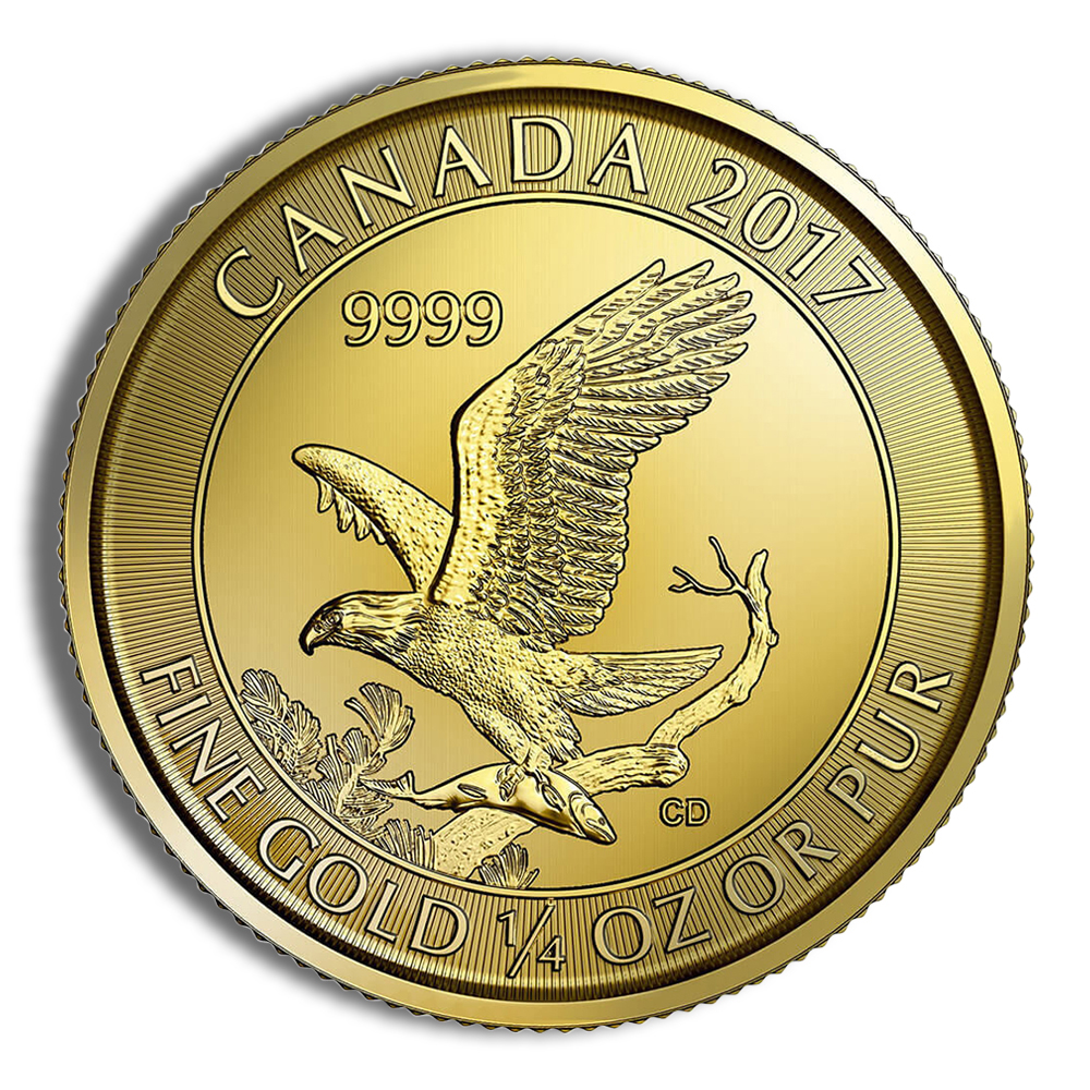 2017 1/4 oz Canadian Bald Eagle Gold Coin