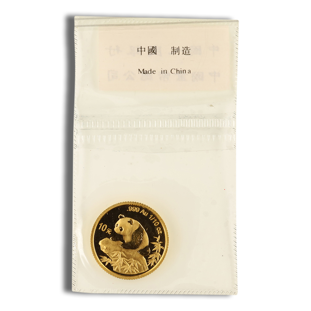 1/10 oz China Gold Panda - BU - Sealed (Year Varies)