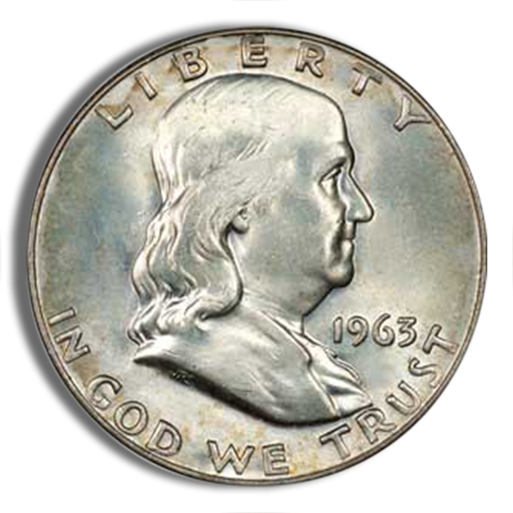 $1 FV 90% Silver Franklin Half Dollars - BU