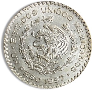 Mexico Silver 1 Peso (1957-1967)