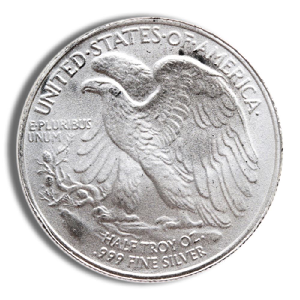 1/2 oz Silver Round - Walking Liberty