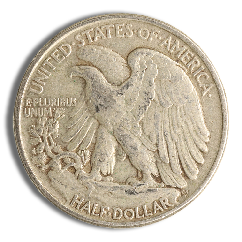 $1 FV 90% Silver Walking Liberty Half Dollars - XF/AU