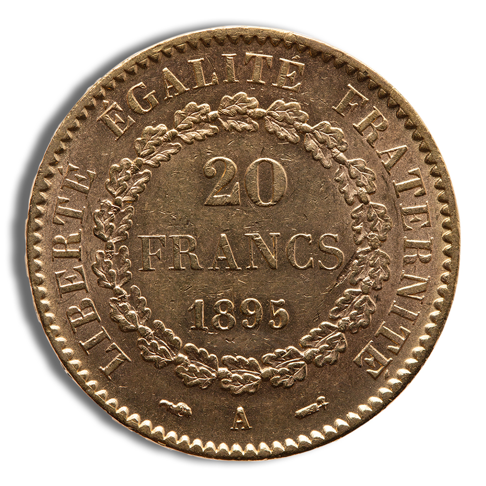 France Gold 20 Francs - Lucky Angel (1871-1898)