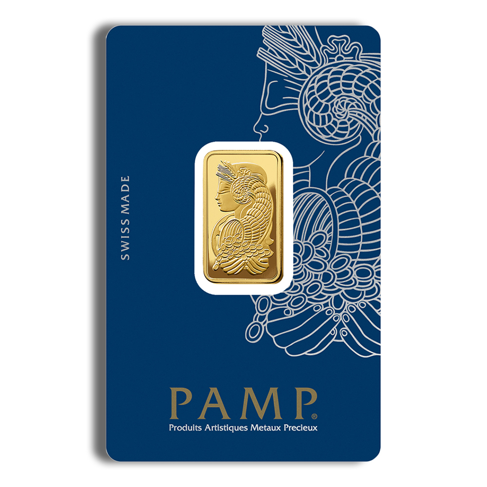 10 gram Gold Bar - PAMP Fortuna (Carded)