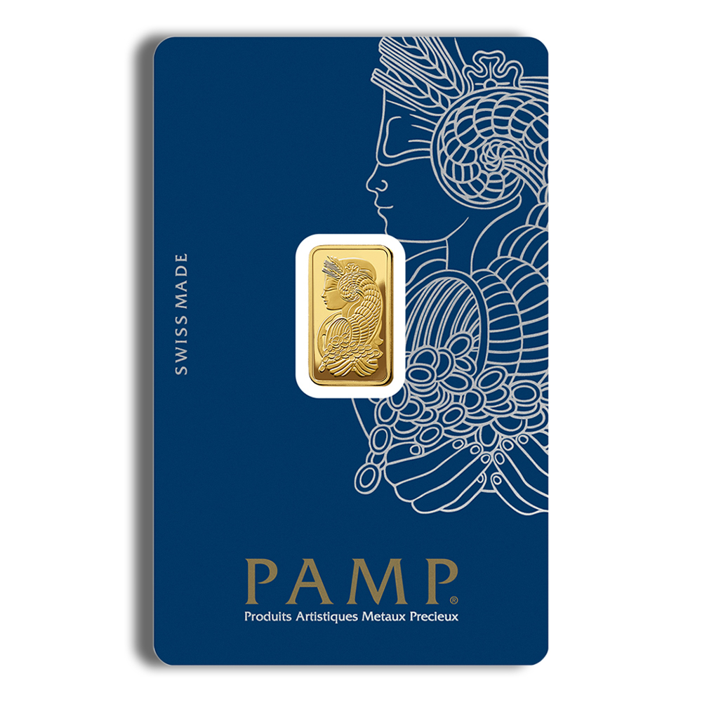 2.5 gram Gold Bar - PAMP Fortuna (Carded)