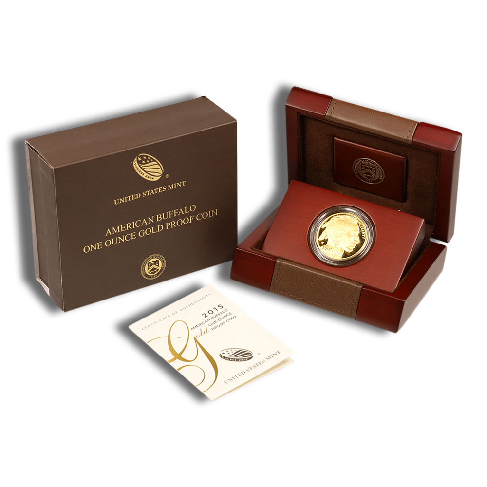 2015-W 1 oz Proof Gold Buffalo (w/Box & COA)