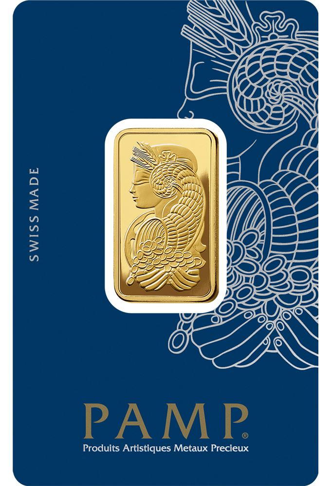 20 gram Gold Bar - PAMP Fortuna (Carded)