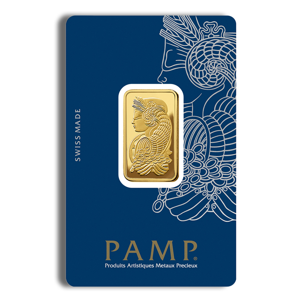 1/2 oz Gold Bar - PAMP Fortuna (Carded)