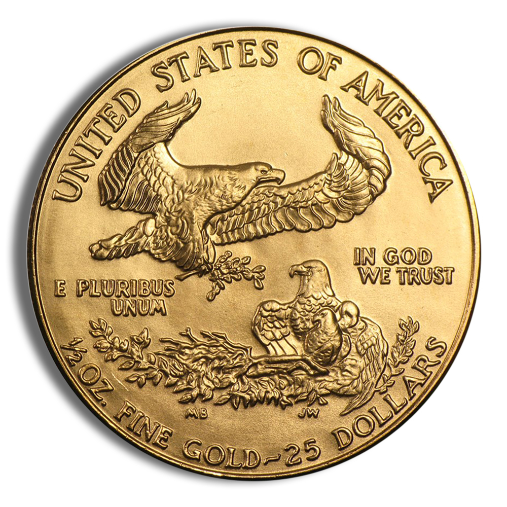 1987 1/2 oz Gold Eagle - BU (MCMLXXXVII)