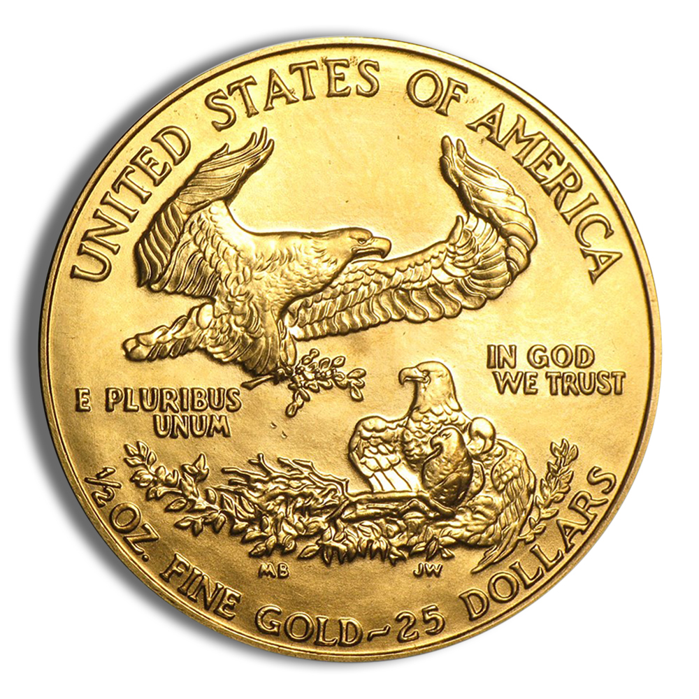 1988 1/2 oz Gold Eagle - BU (MCMLXXXVIII)