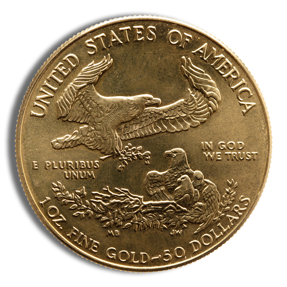 1990 1 oz Gold Eagle - BU (MCMXC)