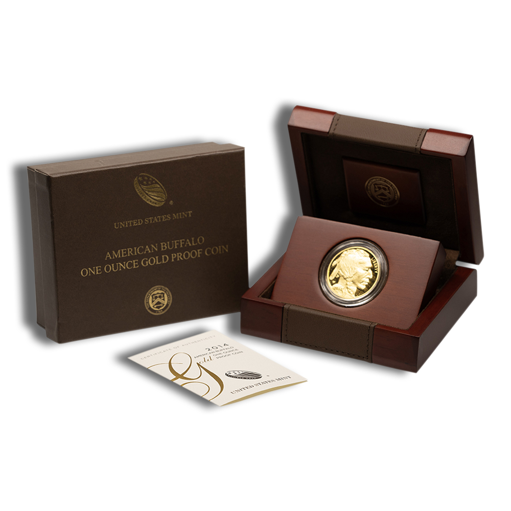 2014-W 1 oz Proof Gold Buffalo (w/Box & COA)