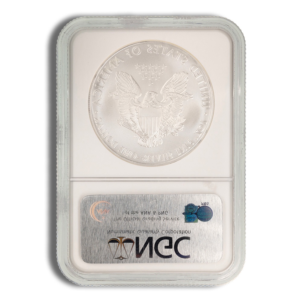 2008 Silver Eagle NGC MS70