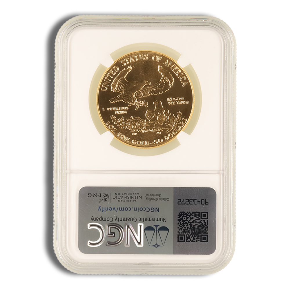 1987 1 oz Gold Eagle $50 NGC MS69