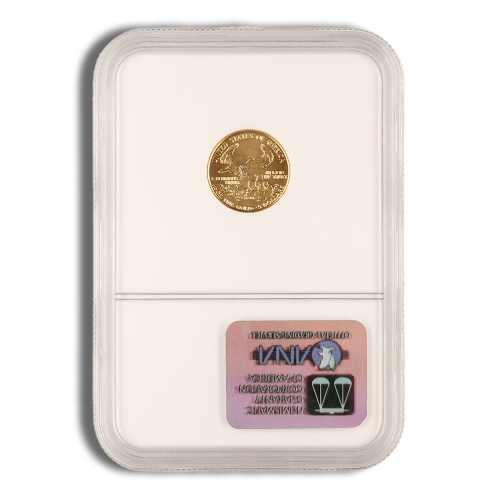 1989 1/10 oz Gold Eagle $5 NGC MS69