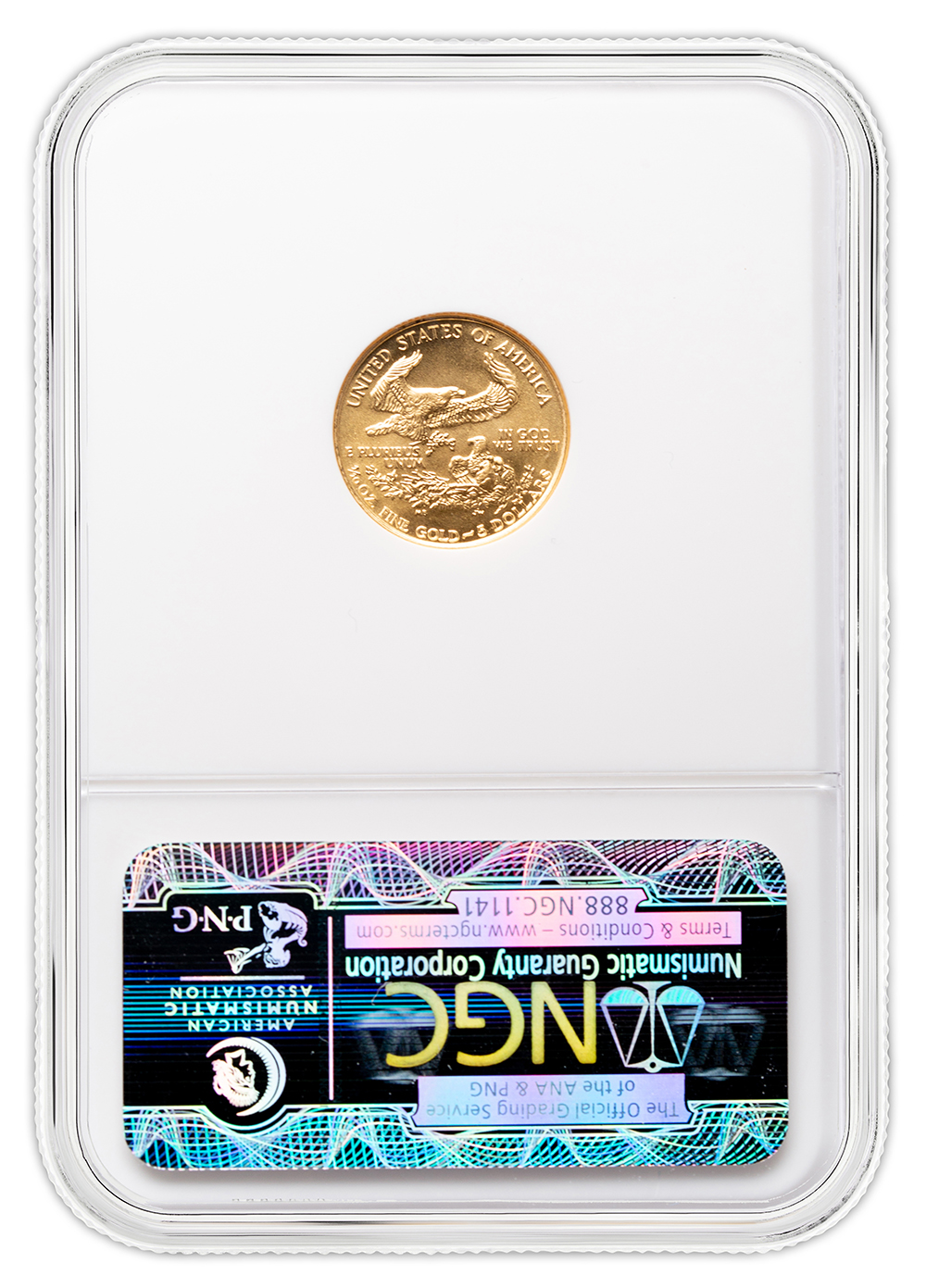 1991 1/10 oz Gold Eagle $5 NGC MS69