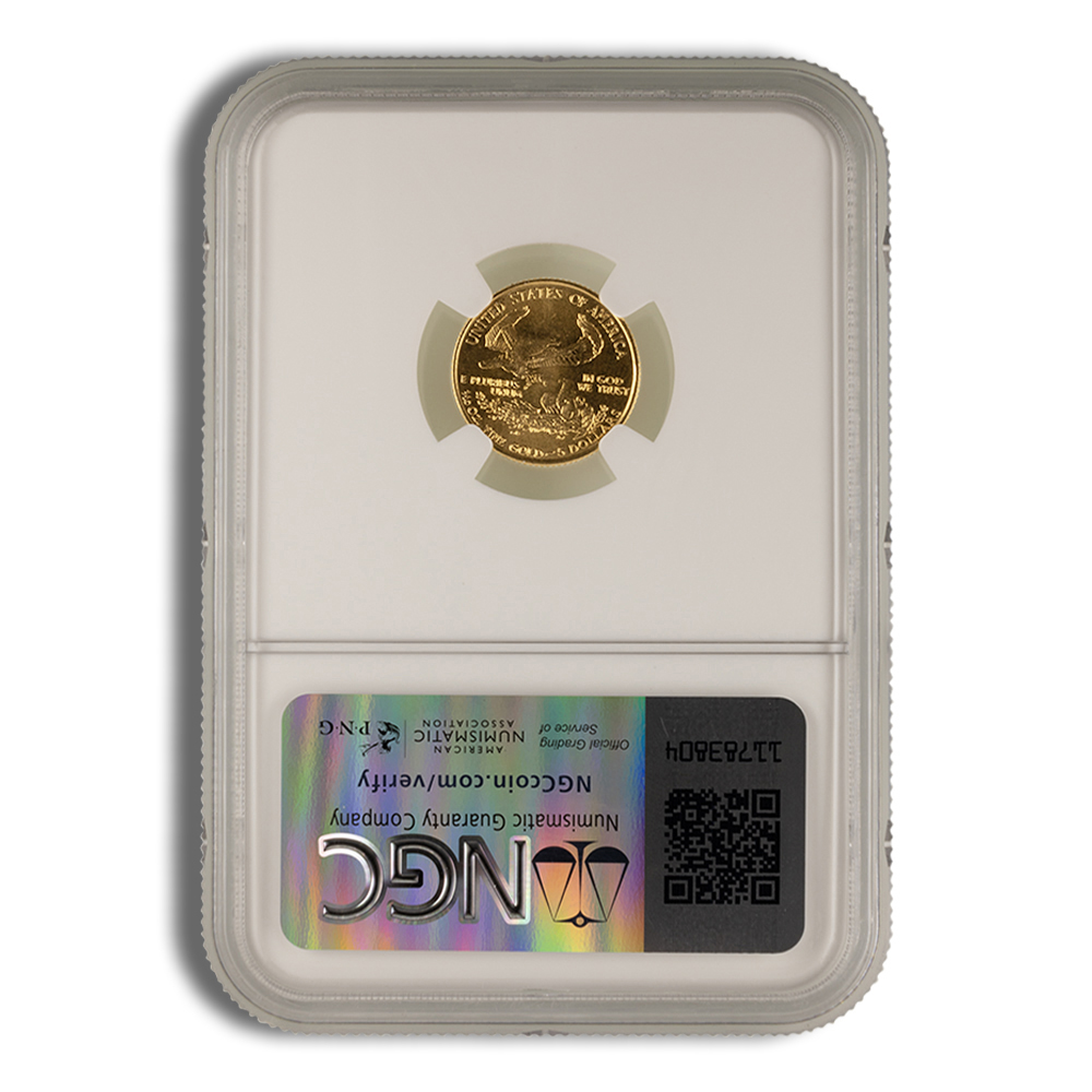 1996 1/10 oz Gold Eagle $5 NGC MS69