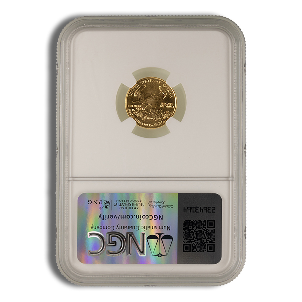 1997 1/10 oz Gold Eagle $5 NGC MS69