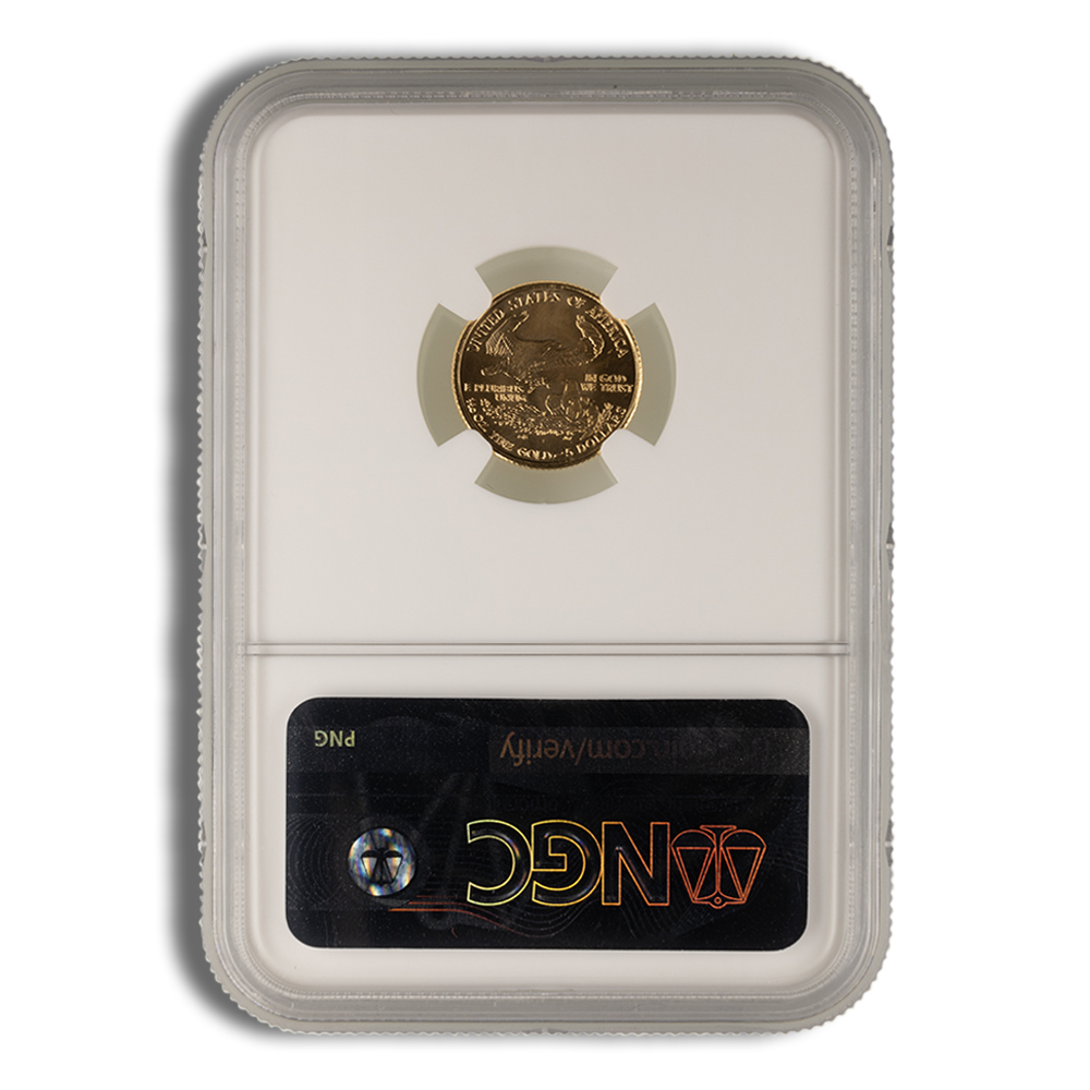 2000 1/10 oz Gold Eagle $5 NGC MS69