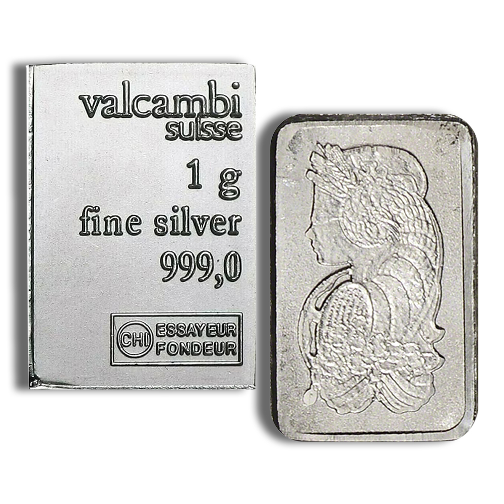 1 gram Silver Bar - Design Varies