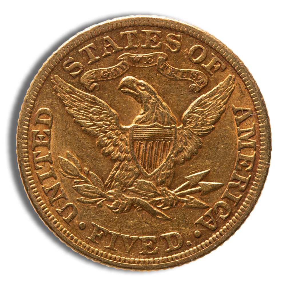 $5 Gold Liberty Half Eagle - XF