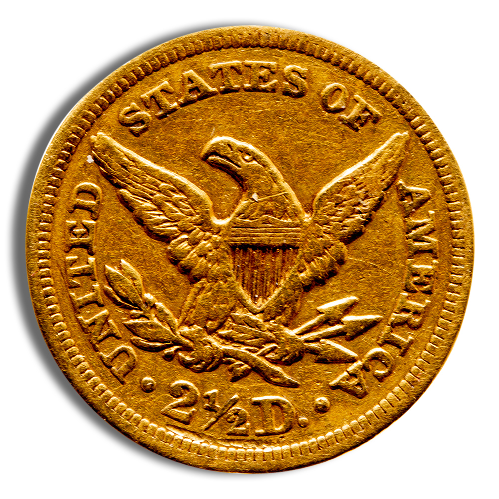 $2.5 Gold Liberty Quarter Eagle - Cleaned/Low Grade