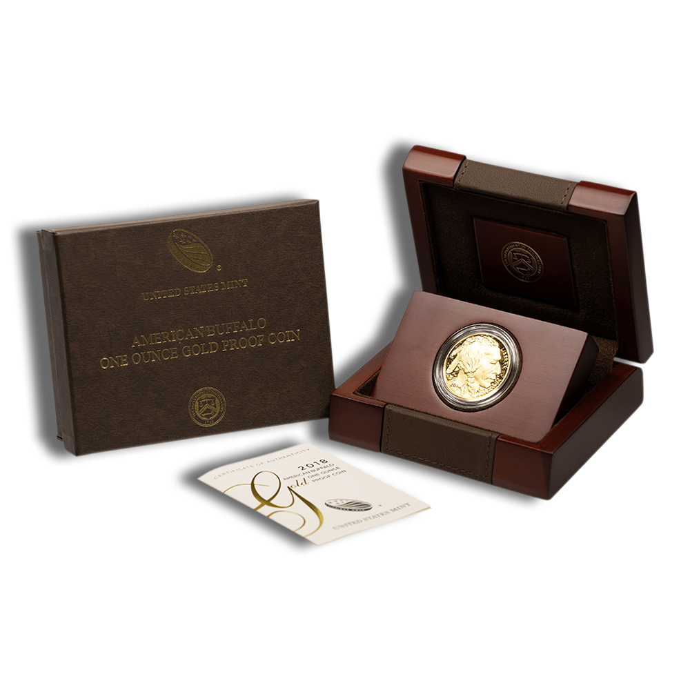 2018-W 1 oz Proof Gold Buffalo (w/Box & COA)