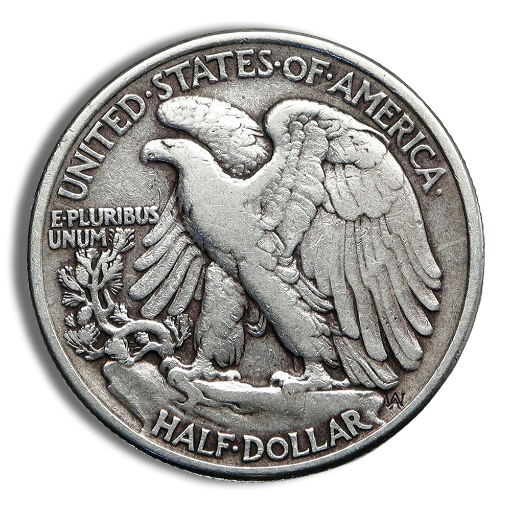 $1 FV 90% Silver Walking Liberty Half Dollar